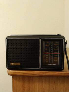Rp-5210 Sanyo Recapped From 1973 Solid State Am Fm Radio In Excellent Condition