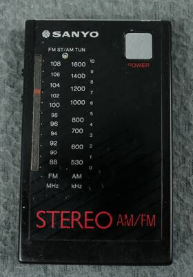 Rp-67 Sanyo Am/fm Compact Pocket Radio For Parts