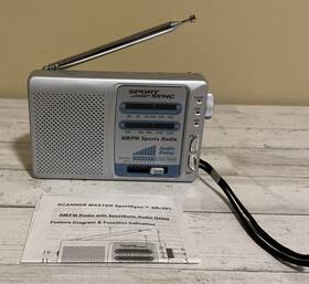 Sr-101 Scanner Master Sportsync Compact Pocket Sports Radio - Tested Works