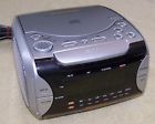 Scr4975 Sylvania Stereo Cd Compact Disc Player Digital Clock Radio