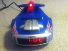 Hw805 Screechin Blue Emerson Red Hot Boys Projection Wheels Clock - Radio Alarm