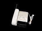 Sct-250 Sony Cordless Telephone Am Fm Clock Radio Alarm White Works