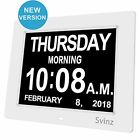 Sdc008 Svinz Digital Calendar Alarm Day Clock With Options Extra Large