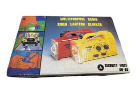 Security First Aw-86 Untested Yellow Multifunctional Radio Flashlight Siren Emergency