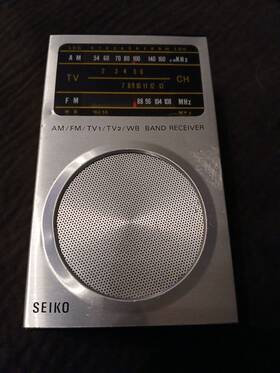 D-3159a Seiko Rare Vintage Am/fm/tv/weather Band Portable Radio 9volt Mod#