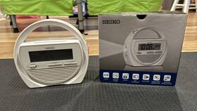 Qhl060wlh Seiko White Digital Snooze Emergency Alarm Clock