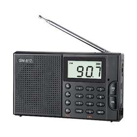 Semier 614167531736 Portable Am Fm Sw Bluetooth Radio With 1200mah Rechargeable Battery