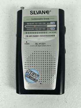 41221 Silvan Am Fm Battery Operated Portable Pocket Radio Sl