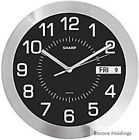 Silver Clock 11- - 049353738055 Sharp Wall
