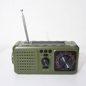 Rpo-r01bk Sincere Rpo01 Emergency Am/fm Radio Mp3 Hand Crank Led Flashlight Powerbank Olive Green