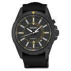 Ska705 Seiko Brand New Mens Analog Automatic Kinetic Black Nylon Strap