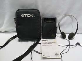Cx-92 Sonic Vtg Sterio Walkman Cassette Am/fm Radio With Manual Retro Case