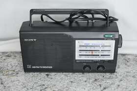 1cf-34 Sony Model Am/fm/tv/weather Radio With Plug Tested Works