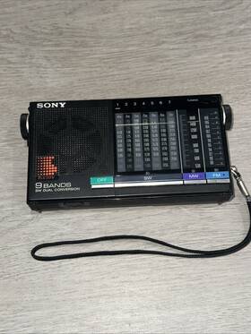 Icf-4900 Sony 4900 Portable 9 Band Stereo Receiver Shortwave Radio Please Read