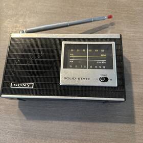 6f-16wa Sony Rare Vintage Am/fm 10 Transistors Radio Fast Shipping
