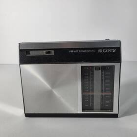 6f-19wd Sony Radio Fm/am 9 Transistor Receiver 1970s Solid State Japan - Read