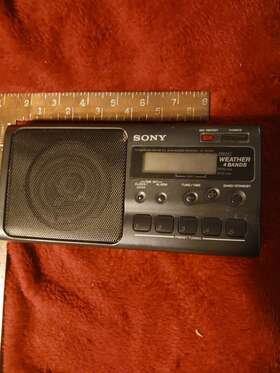 Ak81cfm350v Sony 4 Band Weather Channel Alarm Am/fm Bx104 Working