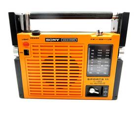 Icf-111l Sony Vintage Sports 11 All Weather Radio Orange Circa 1972 Works Great