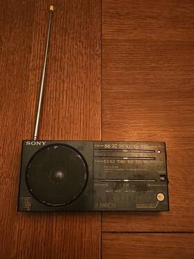 Icf-22l Sony 3 Band Compact Portable Radio Fm Mw Lw Working Retro Rare