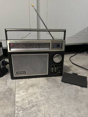 Icf-7340w Sony Icf-7340 Vintage Ac/battery Portable Radio 3 Band