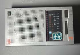 Icf-770w Sony Vintage Tv Weather Fm Am 3 Band Radio Receiver Sound Portable