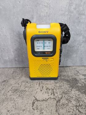 Icf-b05w Sony Fm/am/weather Band Radio - Self-powered Water And Shock Resistant