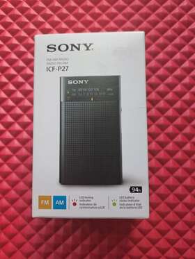 Icf-p27 Sony Am/fm Portable Radio Brand New
