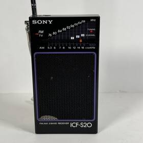 Icf-s20 Sony Portable Pocket Fm/am Radio Built-in Speaker Tested Works