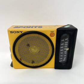 Icf-s75w Sony Vintage Sports 2 Band Receiver Radio Am/fm Tested And Working Read