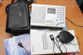 Icf-sw76000gr Sony World Band Receiver - Sold As Is Tested