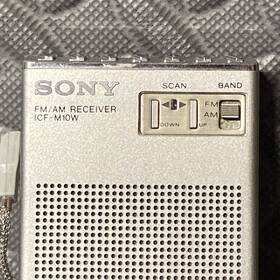M10w Sony Pocket Radio Icf Am/fm Receiver 14 Presets Headphone Jack Working 56