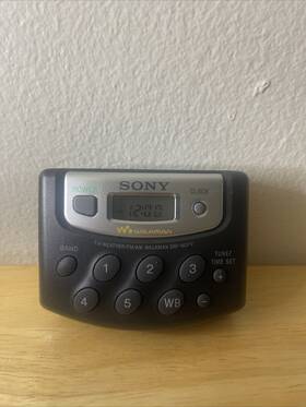 Mcr-cd180 Sony Walkman Digital Tuning Weather Fm/am Stereo Radio Headphones