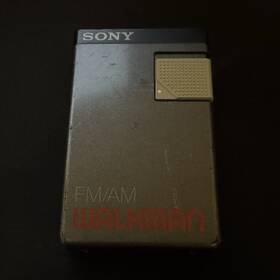 Sony Srf-60w Walkman Am/fm Pocket Radio With Headphone Jack Gray/black Works
