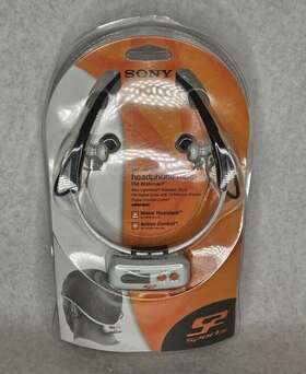 Srf-hm10 Sony Srf-hm1 Headphone Radio Fm Walkman Wearable Headset New In Box