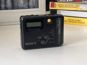Srf-m45 Sony Fm Am Walkman Radio With Clip Tested And Serviced