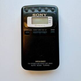 Srf-m806 Sony Fm Stereo/am Radio Srf-m806/vintage Portable Pocket Radio/works Great