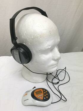 Sony Srf-m80w Mdr-nc7 Headphones And Srf-m80v Tv Weather Radio Walkman Mega Bass