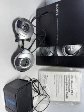 Srf-mq11 Sony Vintage Stereo Headphone Radio Without Riginal Pkg Works