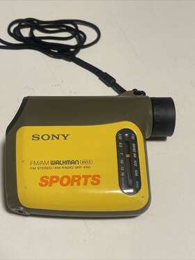 Srf-x90 Sony Sports Walkman Am / Fm Radio 8x Monocular Spotting Scope