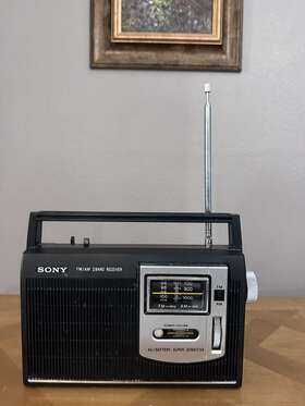 Tfm-7050w Sony Vintage Fm/am 2 Band Receiver Am Fm Hong Kong 1975