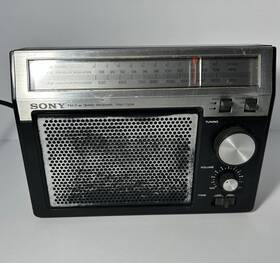 Sony Tfm-7720w Vintage Fm Am Portable Radio Ac Battery Tested Works