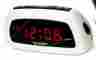 Spc085b Sharp Digital Alarm Clock Electric W Battery Backup 9 Min Snooze White 049353749853