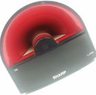 Spc1180 Sharp Retro Alarm Clock Night Light Air Horn Look Red