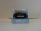 Spc125a Sharp Mini Digital Alarm Clock Battery Power Backlight Black Compact Travel Home