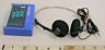 Srf-35w Sony Walkman Model Portable Radio In Blue With Headphones