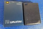 Srf-40w Sony Vtg Fm Walkman Blue Model For Parts Repair
