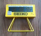 Qhl062yl Stop Timer Watch Calendar Count Clock Seiko Yellow Alarm