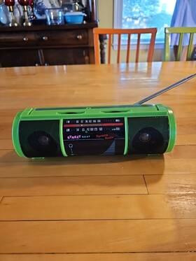 Pr-4000 Street Beat Mini Am/fm Boom Box Radio Vtg 90s Retro Works
