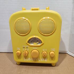 1100028 Sunnylife Beach Sounds Portable Radio Speaker Mp3 Retro Rare