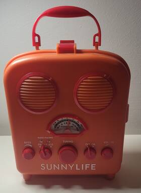 21575 Sunnylife Beach Sounds Orange Portable Speakers/radio Am/fm Aux For Ipod/mp3 21575 Sunnylife Beach Sounds Orange Portable Speakers/radio Am/fm Aux For Ipod/mp3